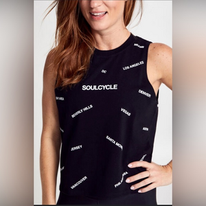 SoulCycle Regions Muscle Cropped Tank‎